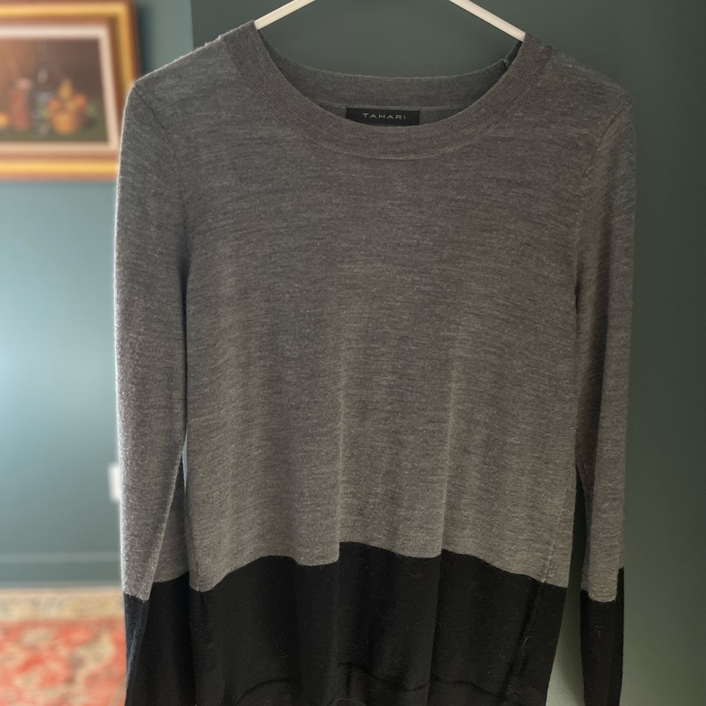 Tahari Merino Wool Sweater, Size Medium